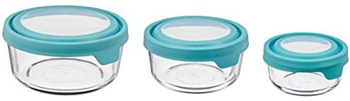 Anchor Hocking Trueseal Recipientes Redondos De Vidrio Para