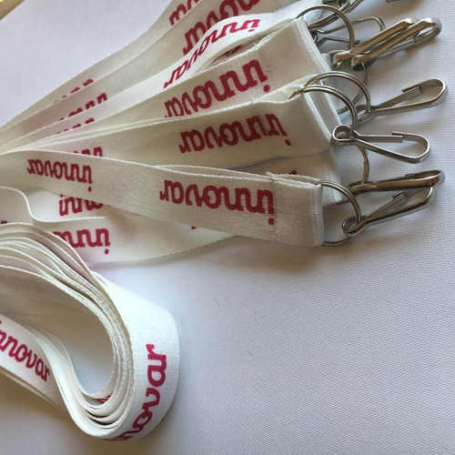 Cintas Porta Credencial Lanyard Impresas Con Logo X15