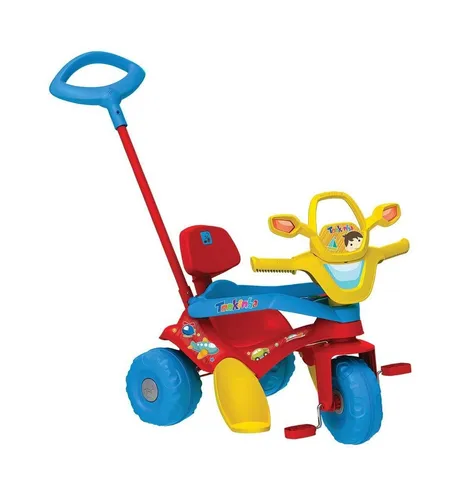 Triciclo Infantil Bandeirante Suporta 80kg Linha Escolar