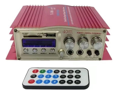 Mini Modulo Amplificador Com Karaoke 400 Watts Bluetooth