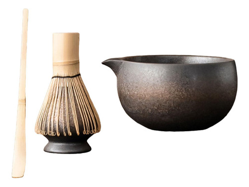 Juego De Matcha, Tazón De Matcha, Cuchara De Cuenco Gris