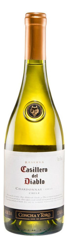 Vino blanco Chardonnay Casillero del Diablo Reserva 2021 750 ml pack x 12 u