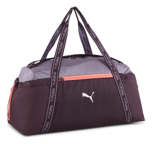 Maleta Deportiva Puma Ess Unisex Color Vino/lila Diseño De La Tela Lisa