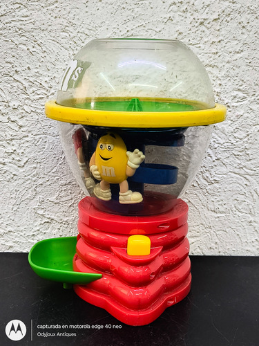 Dispensador De Lunetas M&m's Giratorio De Colección Sin Tapa (Usado)