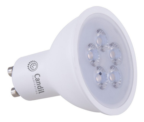 Imagen 2 de 9 de Pack X 5 Lamparas Dicroicas Led 7w=50w Gu10 220v Marca Candil Luz Calida O Fria Iluminacion Hogar Oficinas Comercios