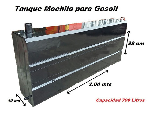 Tanque Mochila Para Gasoil 2.00 X 88 X 40 // 700 Litros