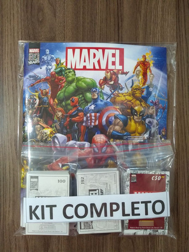 Album De Fig+cards Marvel 80 Anos Comp P Colar (capa Dura) (Usado)