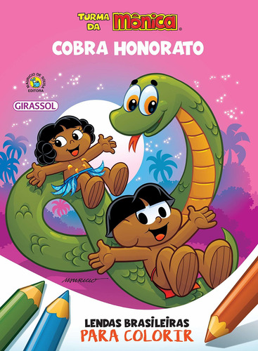 Livro Tm - Lendas Br Para Colorir - Cobra Honorato