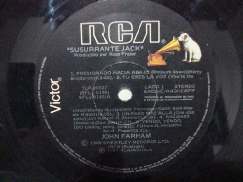 Sin Tapa Disco John Farham Susurrante Jack Si1