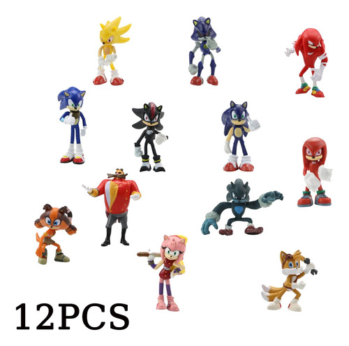 Figuras De Sonic R Juguetes Para Niños Lote De 12 Figuras 