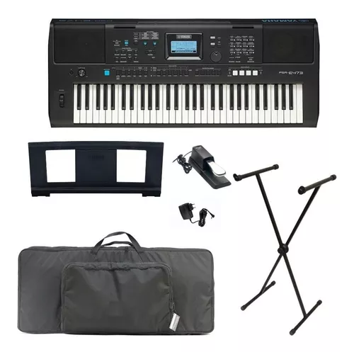 Kit Teclado Musical Yamaha Psr Series Estudante 61 Teclas