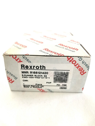Bloque De Guia Lineal R166121420 Bosch Rexroth (Usado)
