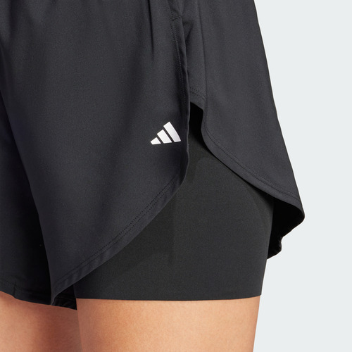 Shorts Adidas Entrenamiento 2 En 1 Mujer Negro Iq2655
