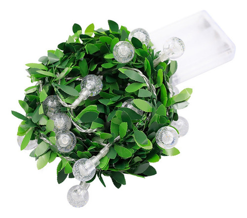 Luces Led J De Ratán Con Forma De Follaje, Arreglo De Luces