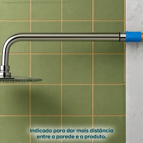 Extensor Mini 13mm Sextavado Interno 1/2 Cromado Prolongador
