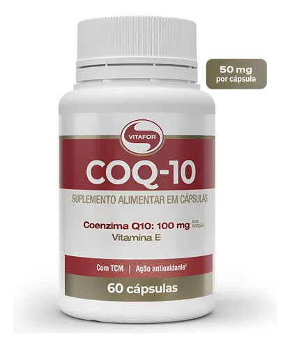 suplemento alimentar Coenzima Q10 100mg 60 Cápsulas Vitafor