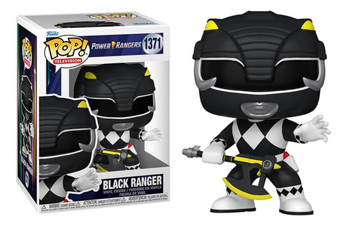 Pop! Funko Black Ranger Preto #1371 | Power Rangers