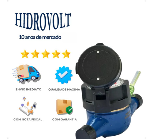 Kit 7 Hidrometro Multijato 3 X 1/2 Accell E Conexões