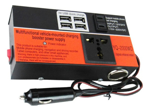 Inversor Voltaje Adaptador Auto Corriente 12v 220v 150w