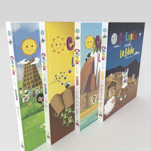 4x3 - Colorin Cuenta La Biblia - Los 4 Libros