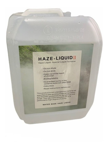 Liquido De Niebla Bidon Hazer Fluid 5 Litros 