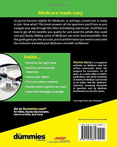 Medicare For Dummies - Barry, Patricia, De Barry, Patri. Editorial For Dummies En Inglés
