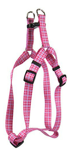 Arnés Paso En Preppy Rosa, Medio 15  - 25 