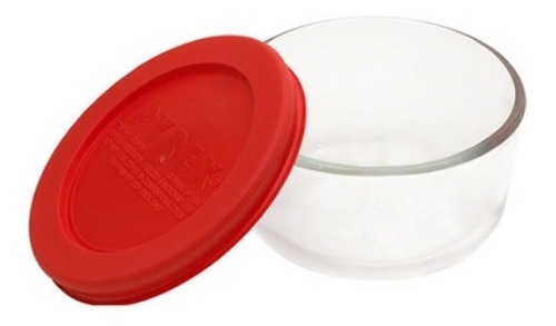 Contenedor Redondo Pyrex Simply Store C/tapa Roja 950cc