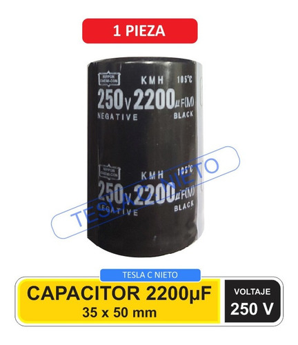 Capacitor Electrolítico 200v 2200uf 105ºc 35mm X 50mm