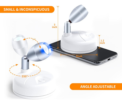 Foco Rgb Led Inalámbrico Con Control Remoto Y Atenuador