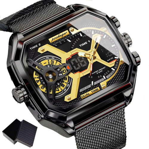 Reloj Electrónico Led Rectangular Con Fecha Y Semana Para Ho