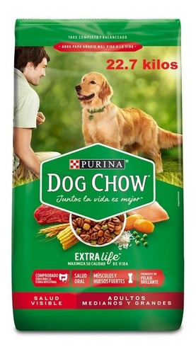 Dog Chow Adultos Medianos Y Grandes 22.7kg