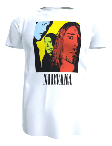 Polera Nirvana Kurt Cobain 100% Algodón, Regalo Rock