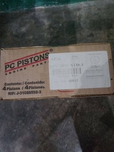Pistones Standar Fiesta 1.6