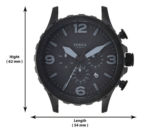 New Reloj Pulsera Fossil Nate Con Correa De Acero