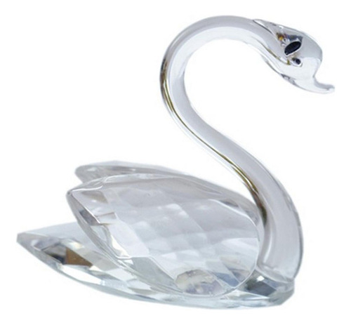 W Cisne De De Imitación De Cristal En Caja Estatua