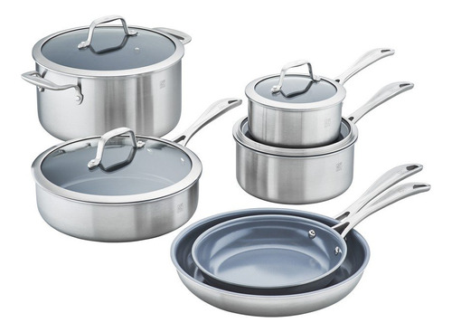 Spirit Set Cocina 3 Capa Acero Inoxidable Ceramica