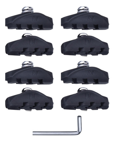 V Tipo Pastilhas De Freio De Bicicleta Com Porcas 4 Pares