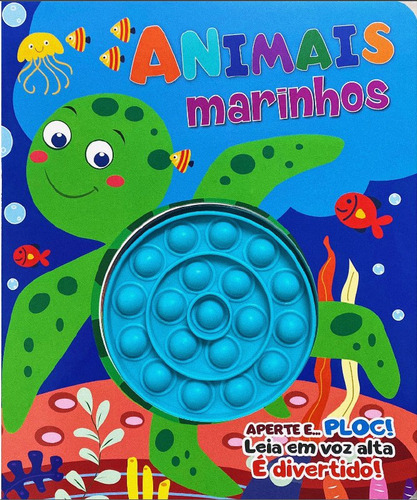 Animais Marinhos Aperte E Ploc, De Ed. Pé Da Letra., Vol. 1. Editorial Pe Da Letra, Capa Mole Em