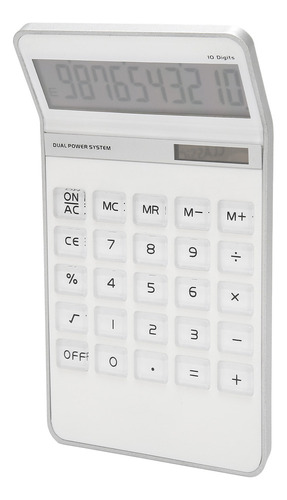 Calculadora De Doble Potencia Con Batería Solar Transparente