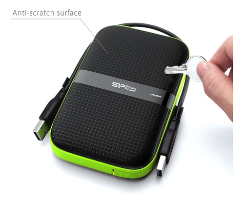 Silicon Power 5 Tb External Port Hard Drive Rugged Armor A60
