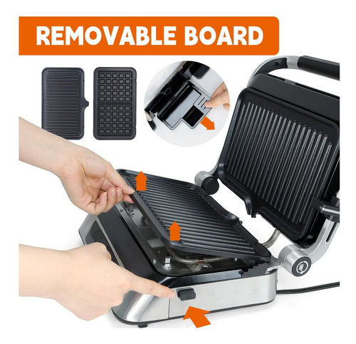 Panini Waffle Maker Combo | Panini Grill Press Sandwich Sin