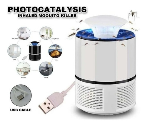Imagen 7 de 7 de 2x Lampara Matamosquitos Usb Insecto Repelente De Moscas