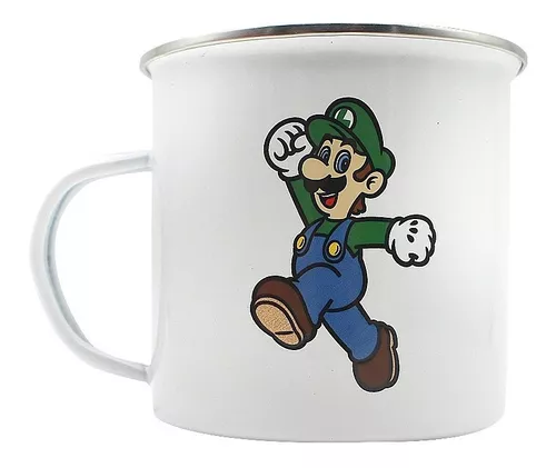 Caneca Super Mário Bros e luigi - Esmaga Tartaruga - Cerâmica