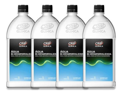 Agua Desmineralizada P Radiadores Baterias 4 Litros Orbi