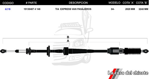 Chicote Selector De Velocidades T/a Express Van Pasajeros