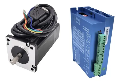 Kit Easy Servo 80kgf.cm Nema34 + Driver Cnc Encoder | Frete grátis