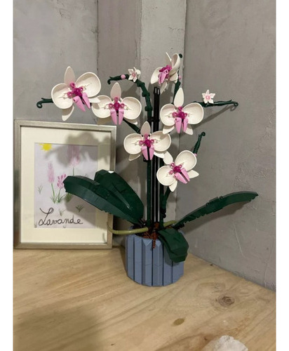 Kit De Construção De Orquídeas Lego Icons, 608 Peças