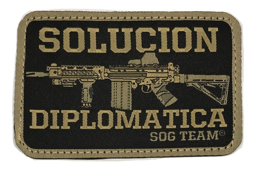 Imagen 1 de 2 de Parche Bordado Solución Diplomática Alta Calidad Emol