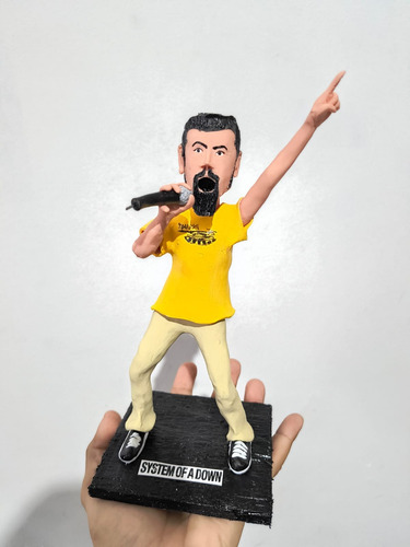 Miniatura Boneco System Of A Down Serj Tankian Rock